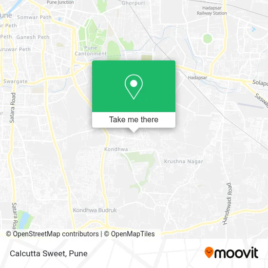 Calcutta Sweet map