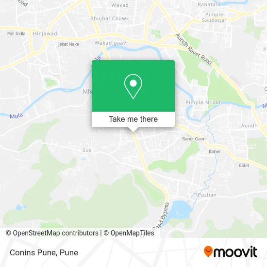 Conins Pune map