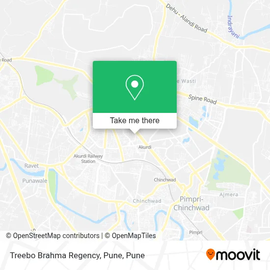 Treebo Brahma Regency, Pune map