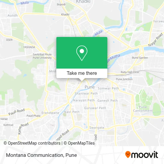Montana Communication map