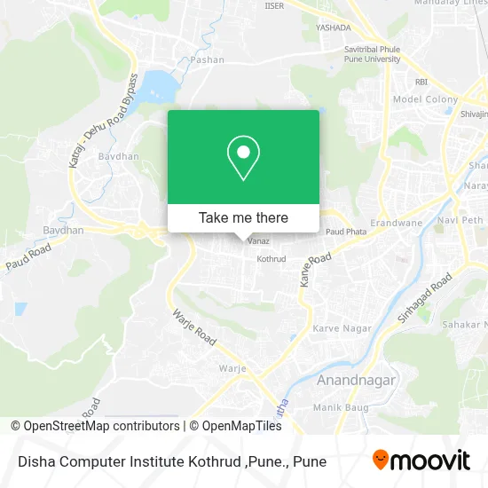 Disha Computer Institute Kothrud ,Pune. map