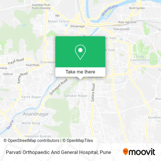 Parvati Orthopaedic And General Hospital map