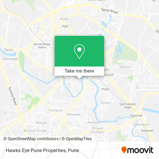 Hawks Eye Pune Properties map
