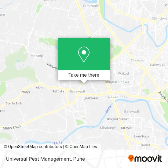 Universal Pest Management map