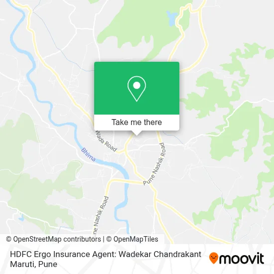 HDFC Ergo Insurance Agent: Wadekar Chandrakant Maruti map