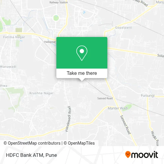 HDFC Bank Atm map