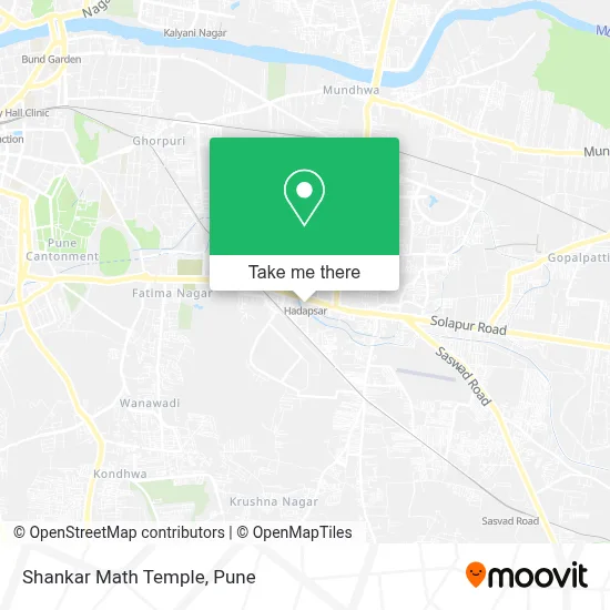 Shankar Math Temple map