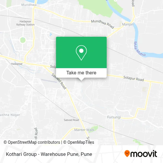 Kothari Group - Warehouse Pune map