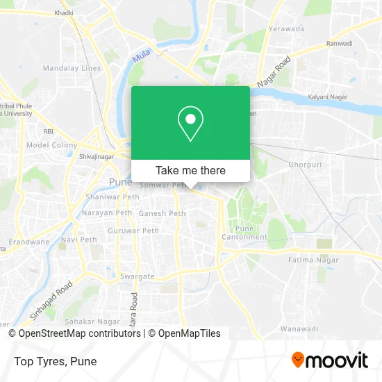 Top Tyres map