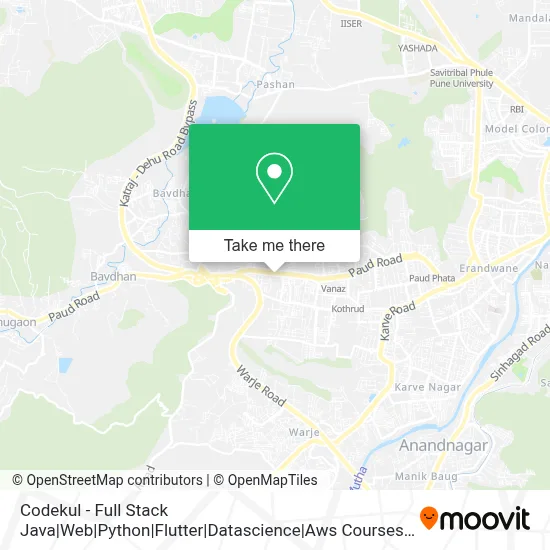 Codekul - Full Stack Java|Web|Python|Flutter|Datascience|Aws Courses With Placement map