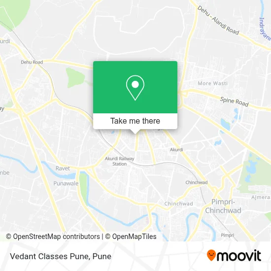 Vedant Classes Pune map