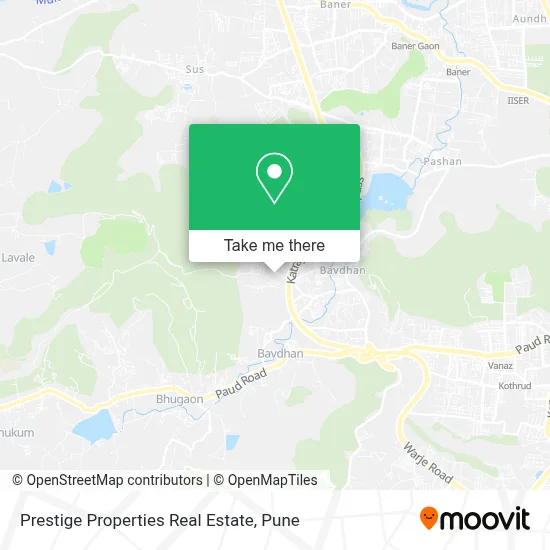 Prestige Properties Real Estate map