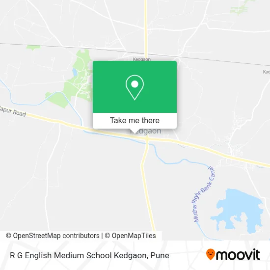 R G English Medium School Kedgaon map