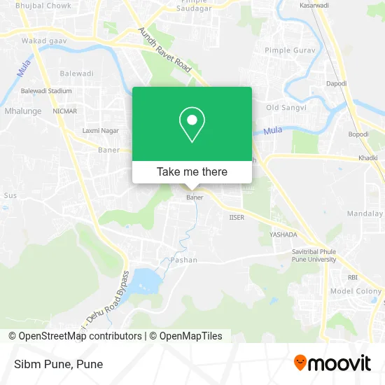 Sibm Pune map