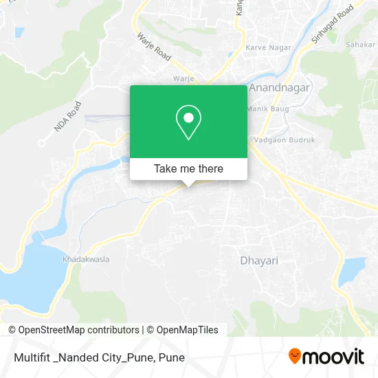Multifit _Nanded City_Pune map