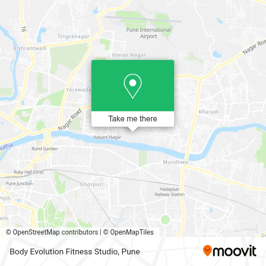 Body Evolution Fitness Studio map