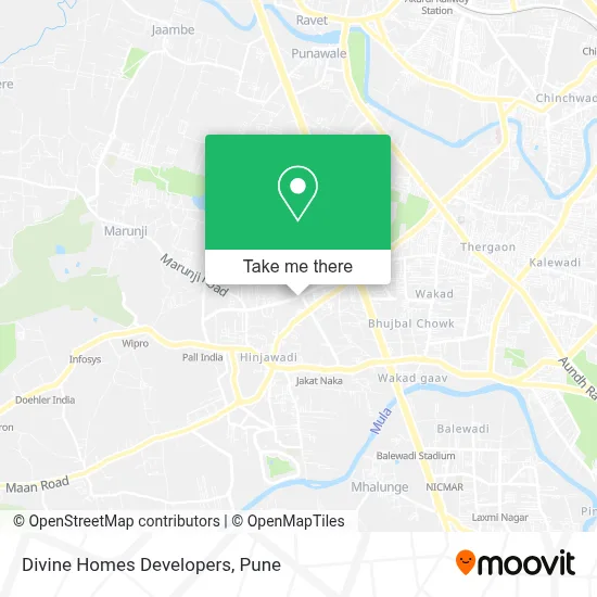 Divine Homes Developers map