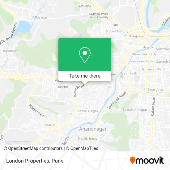 London Properties map