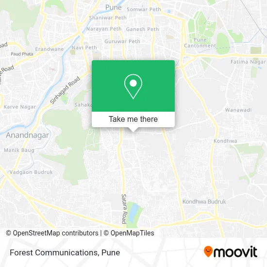 Forest Communications map