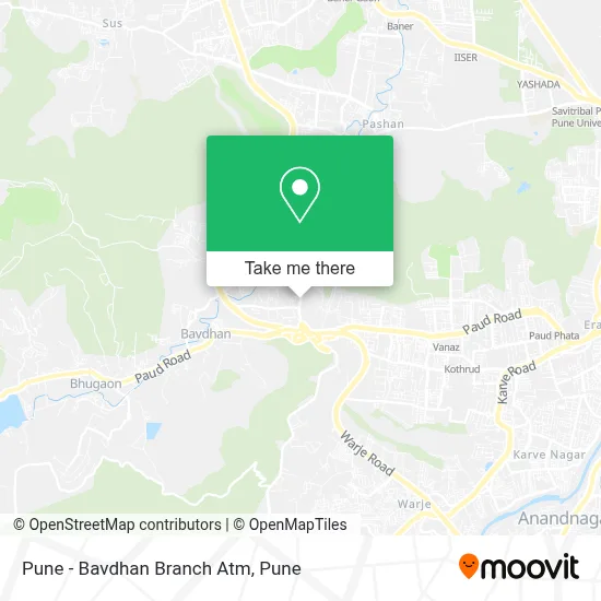 Pune - Bavdhan Branch Atm map