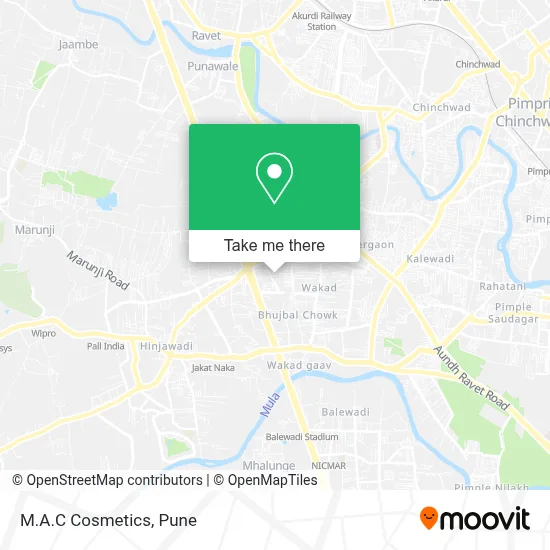 M.A.C Cosmetics map