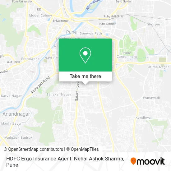 HDFC Ergo Insurance Agent: Nehal Ashok Sharma map