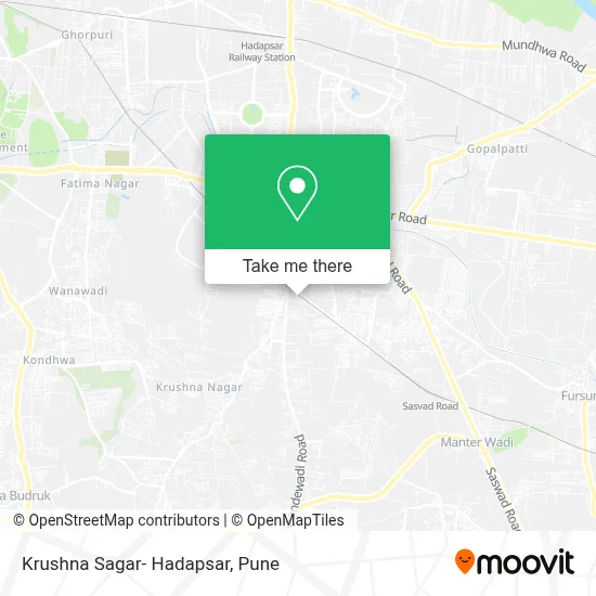 Krushna Sagar- Hadapsar map