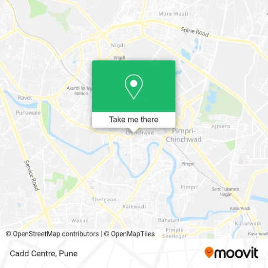 Cadd Centre map