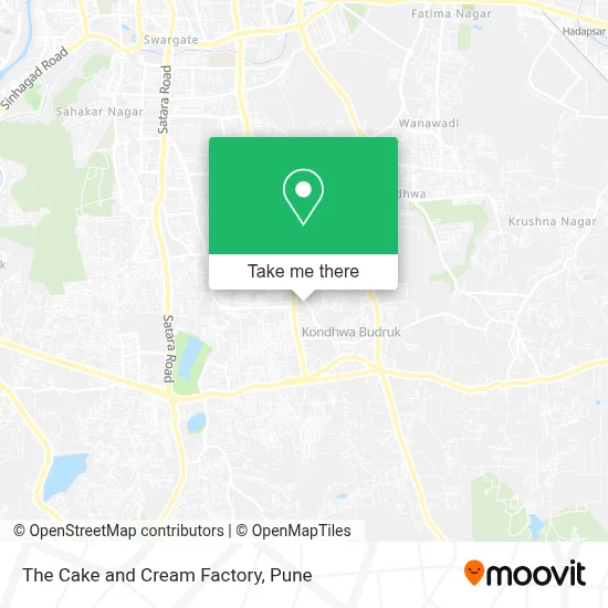 The Cake And Cream Factory map