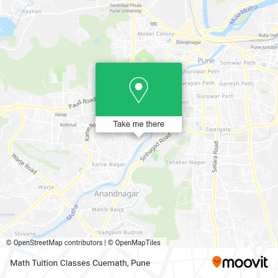 Math Tuition Classes Cuemath map