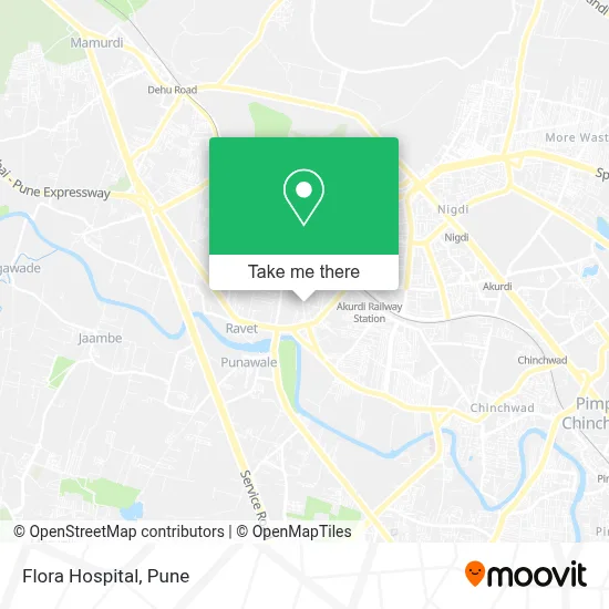 Flora Hospital map