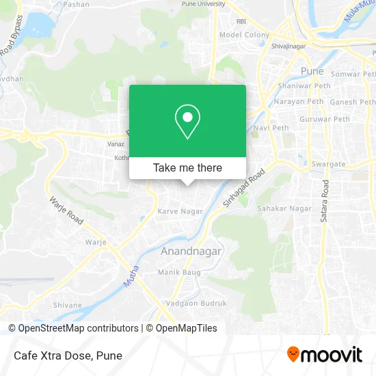 Cafe Xtra Dose map