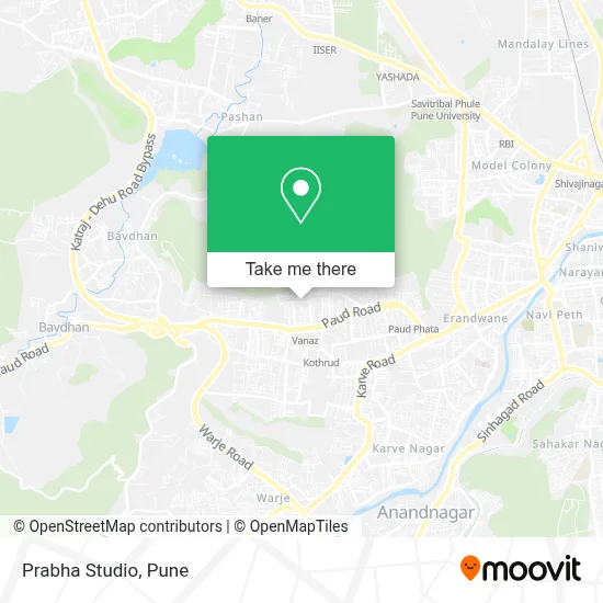 Prabha Studio map