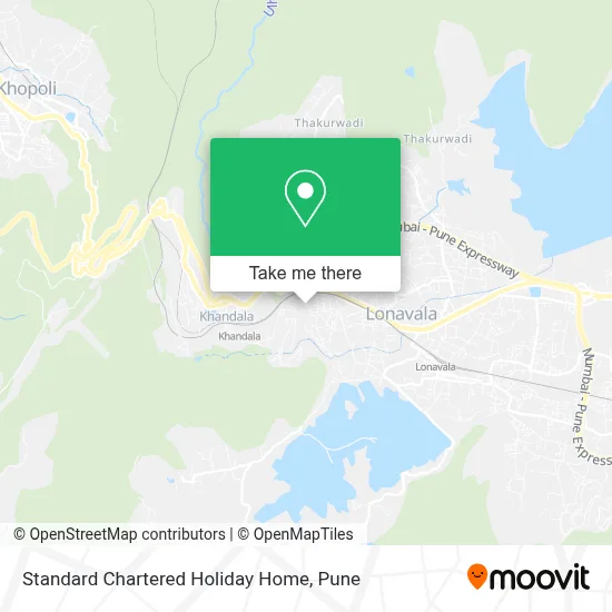 Standard Chartered Holiday Home map
