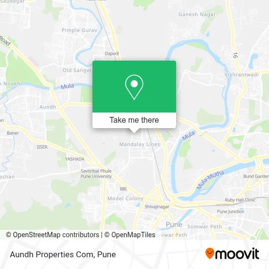 Aundh Properties Com map