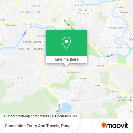 Connection Tours And Travels map