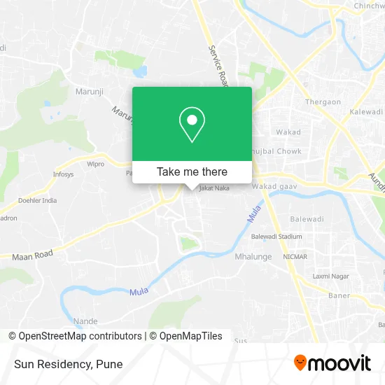 Sun Residency map