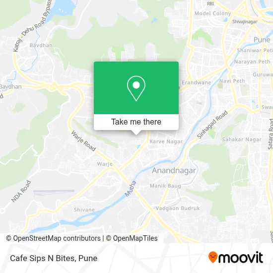 Cafe Sips N Bites map