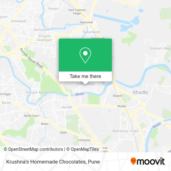 Krushna's Homemade Chocolates map