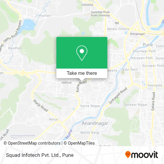 Squad Infotech Pvt. Ltd. map