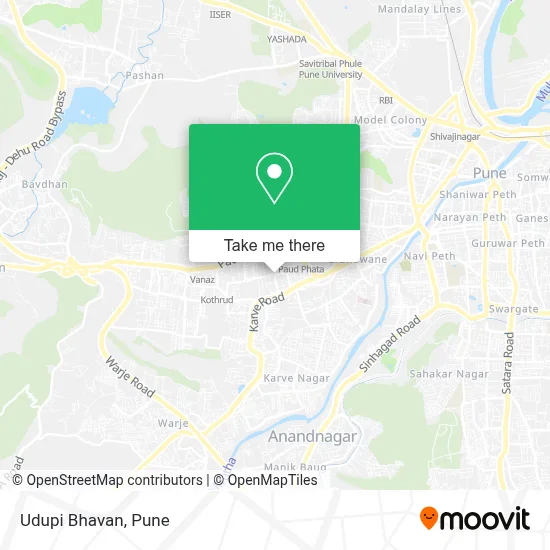 Udupi Bhavan map