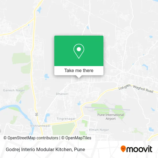 Godrej Interio Modular Kitchen map