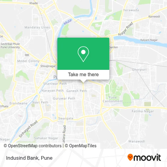Indusind Bank map