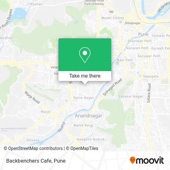 Backbenchers Cafe map