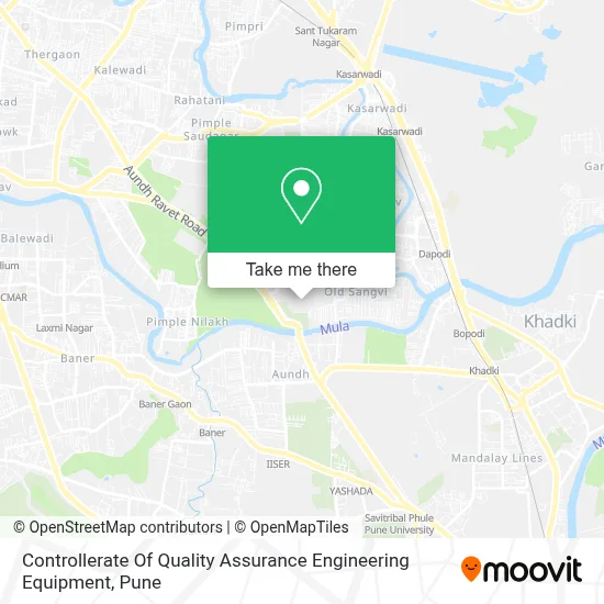 Controllerate Of Quality Assurance Engineering Equipment map