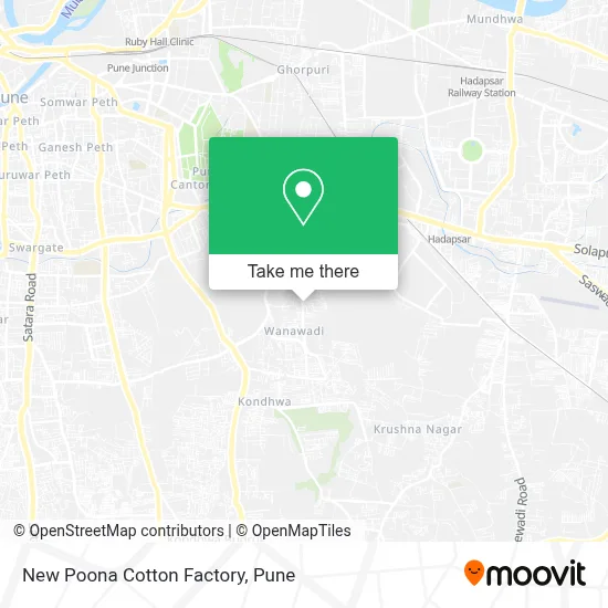 New Poona Cotton Factory map