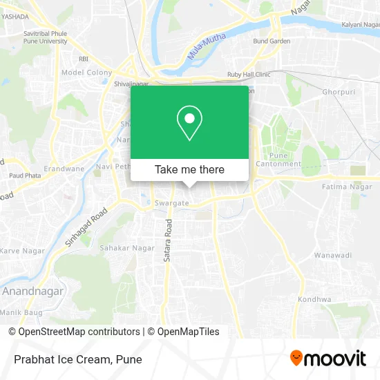 Prabhat Ice Cream map