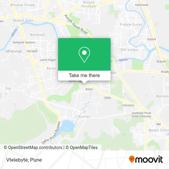 Vtelebyte map