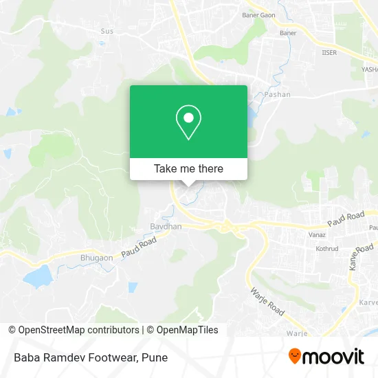 Baba Ramdev Footwear map