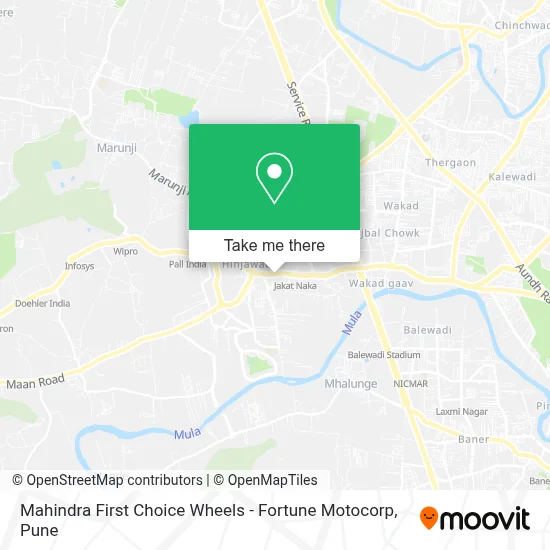 Mahindra First Choice Wheels - Fortune Motocorp map